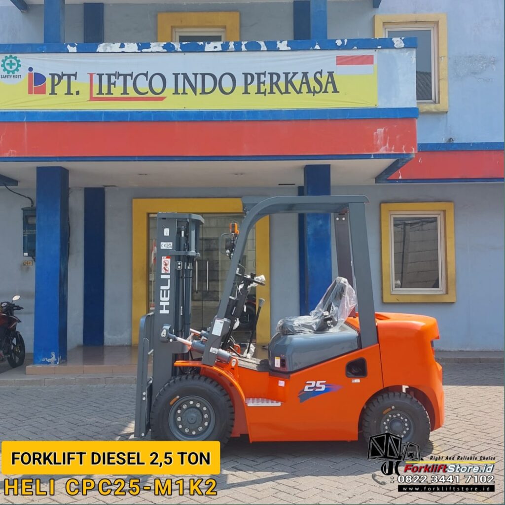 forklift diesel 2,5 ton heli