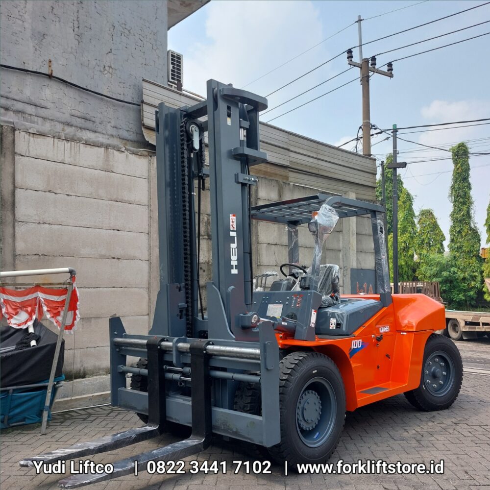 jual forklift 10 ton HELI baru termurah