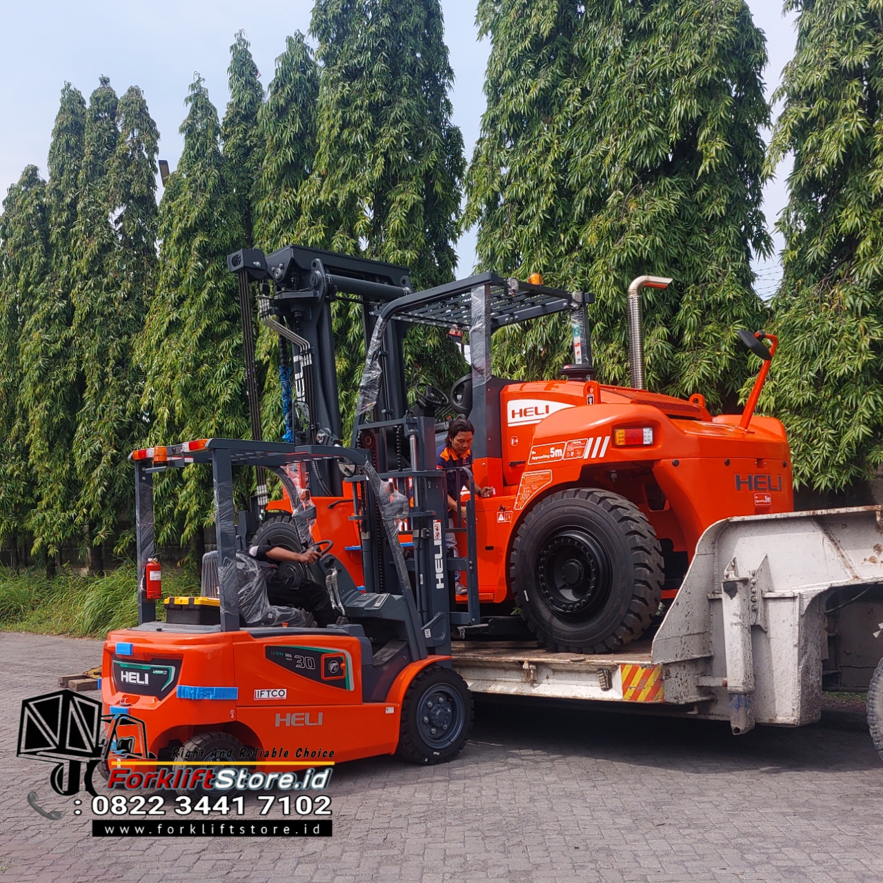 jual forklift 18 ton heli