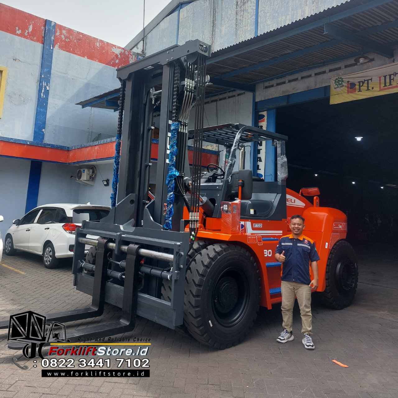 jual forklift 18 ton murah