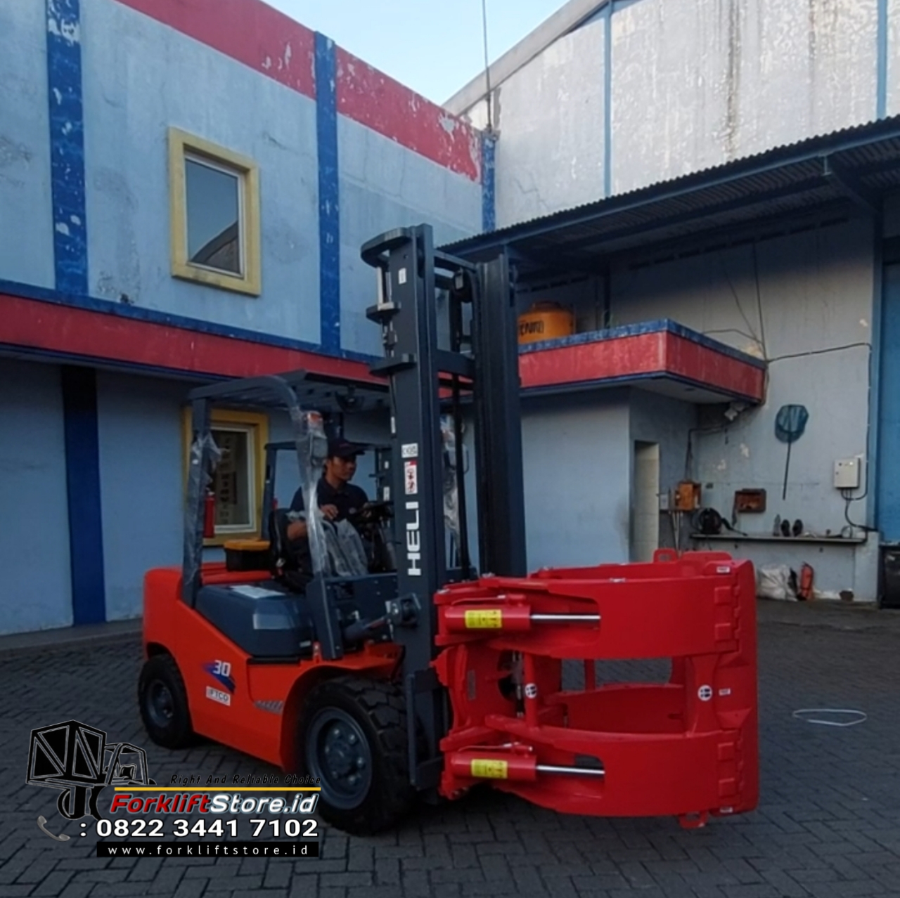 jual forklift carton clamp murah