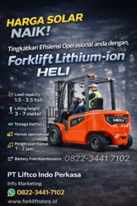 Forklift Elektrik Solusi Harga Solar Naik
