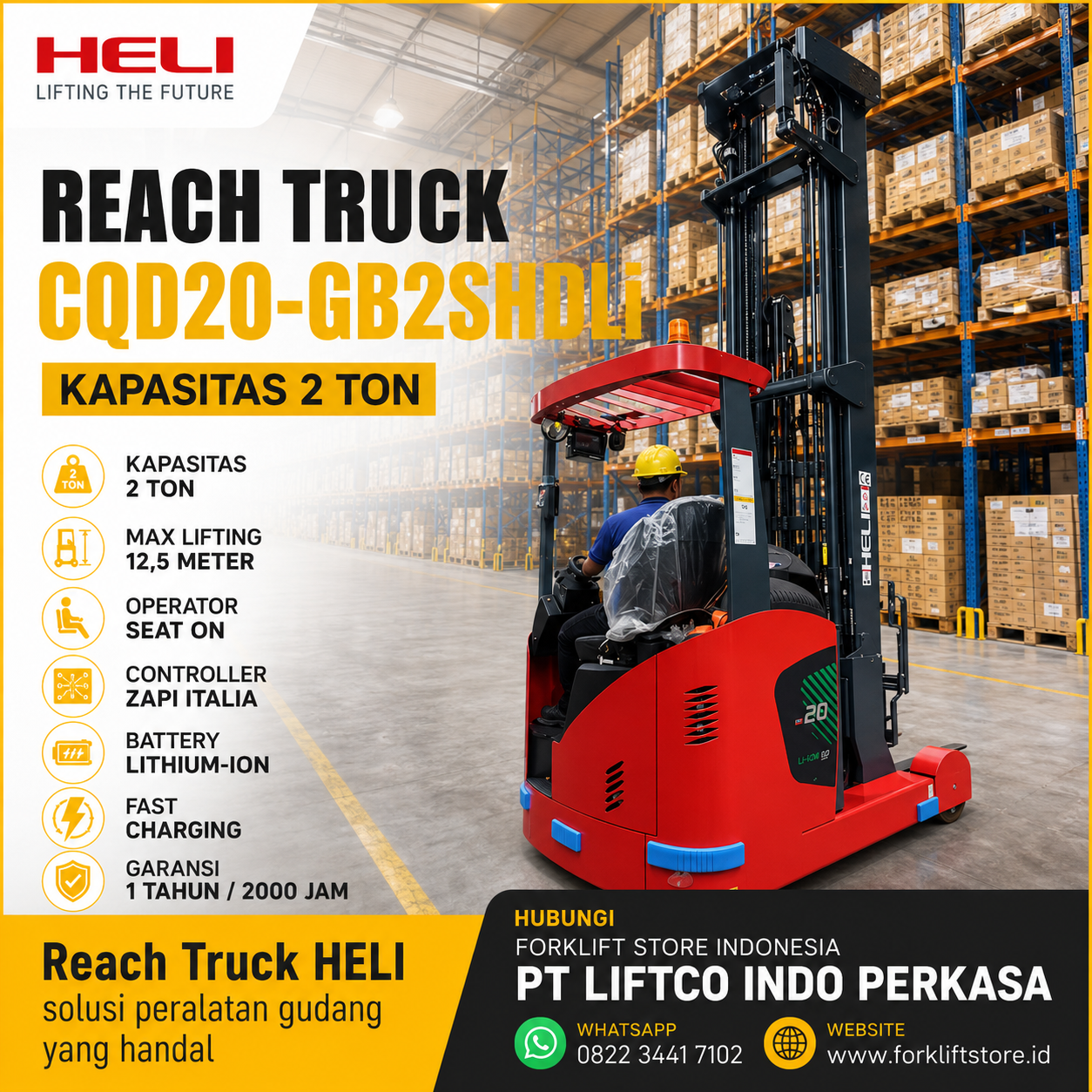 reach truck heli 2 ton