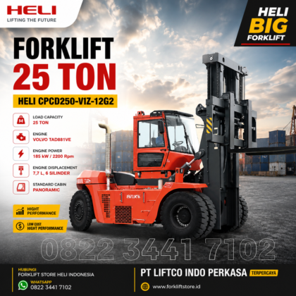 jual forklift 25 ton HELI CPCD250